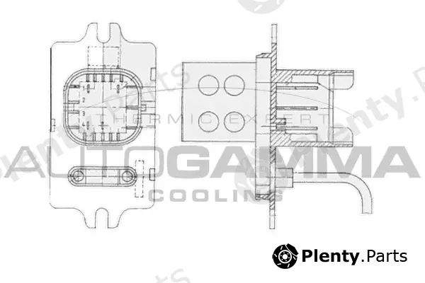 Autogamma GA15225 — Resistor, interior blower