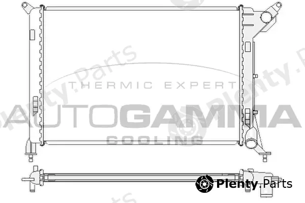 Autogamma 104687 — Radiator, engine cooling