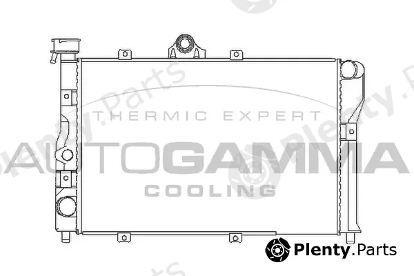 Autogamma 100024 — Radiator, engine cooling