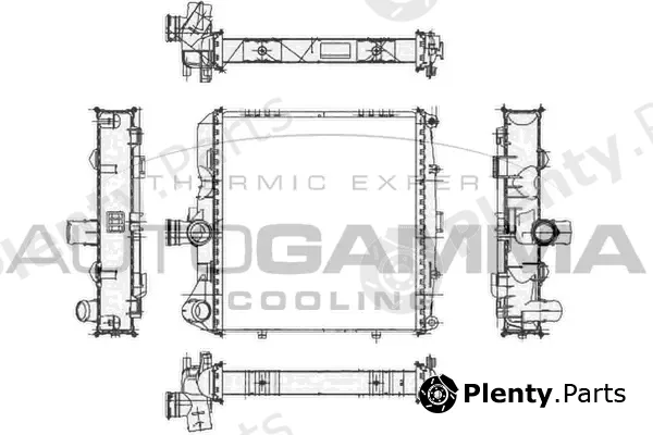 Autogamma 105101 — Radiator, engine cooling