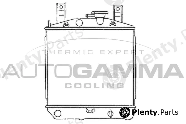 Autogamma 100242 — Radiator, engine cooling