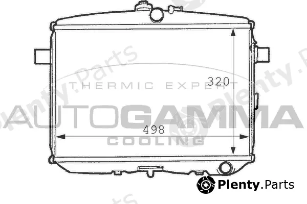 Autogamma 101088 — Radiator, engine cooling