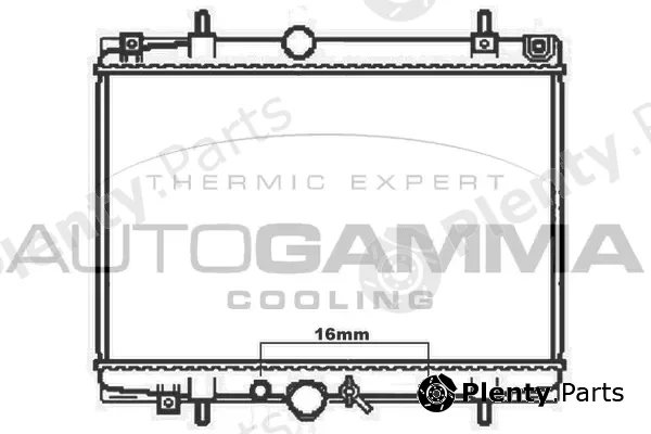Autogamma 103572 — Radiator, engine cooling