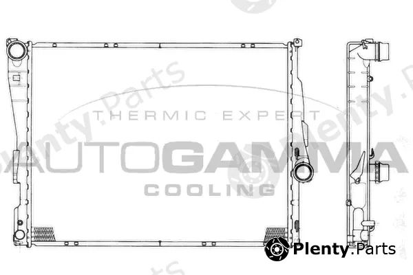 Autogamma 101126 — Radiator, engine cooling