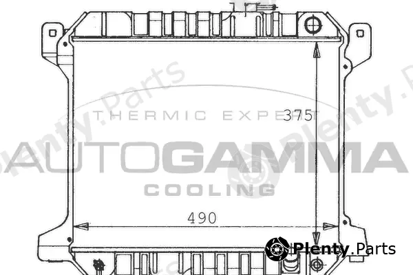 Autogamma 100399 — Radiator, engine cooling