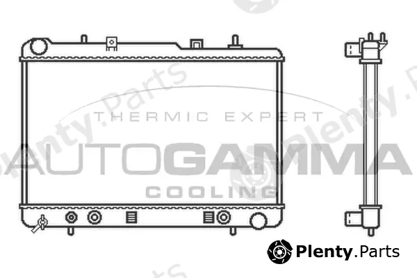 Autogamma 102905 — Radiator, engine cooling