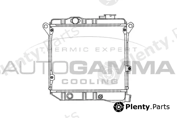Autogamma 100076 — Radiator, engine cooling