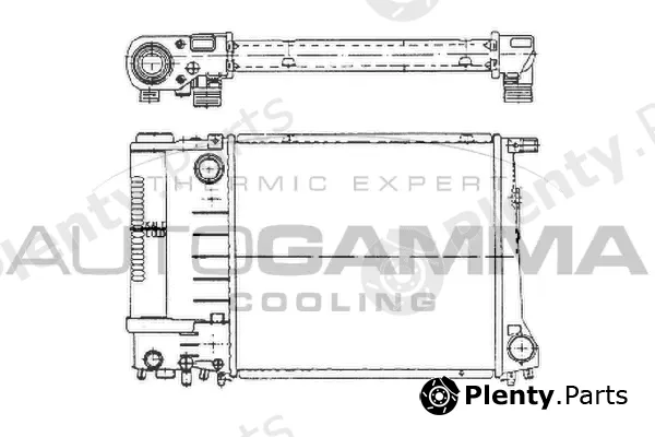 Autogamma 102032 — Radiator, engine cooling