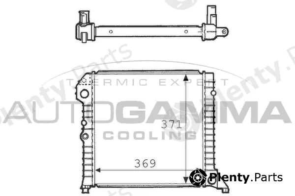 Autogamma 101105 — Radiator, engine cooling