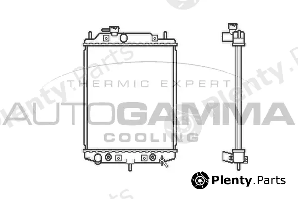 Autogamma 103910 — Radiator, engine cooling