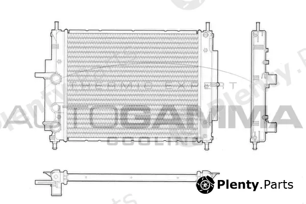 Autogamma 103192 — Radiator, engine cooling
