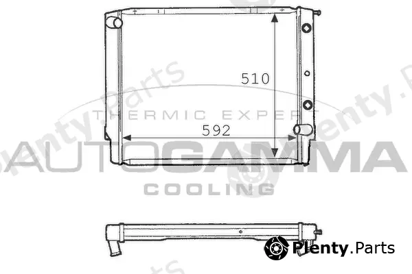 Autogamma 101111 — Radiator, engine cooling