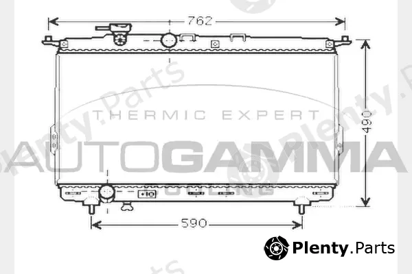 Autogamma 104520 — Radiator, engine cooling