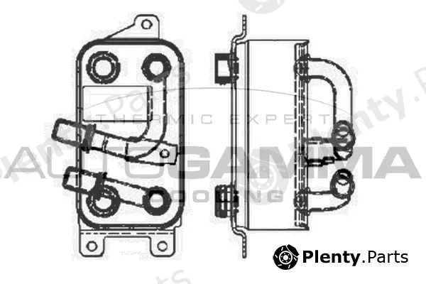 Autogamma 103861 — Oil Cooler, engine oil