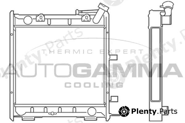 Autogamma 100177 — Radiator, engine cooling