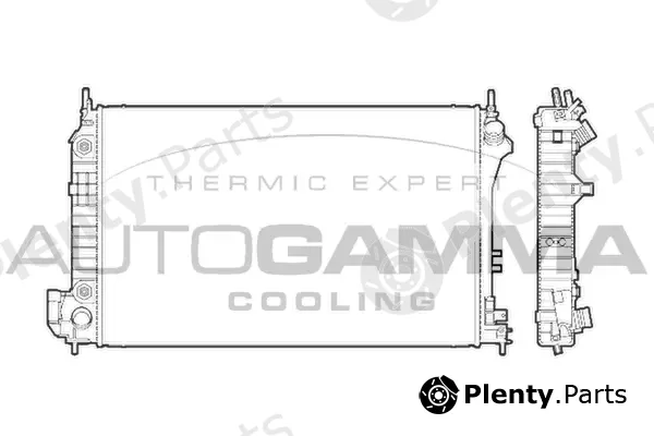 Autogamma 103238 — Radiator, engine cooling