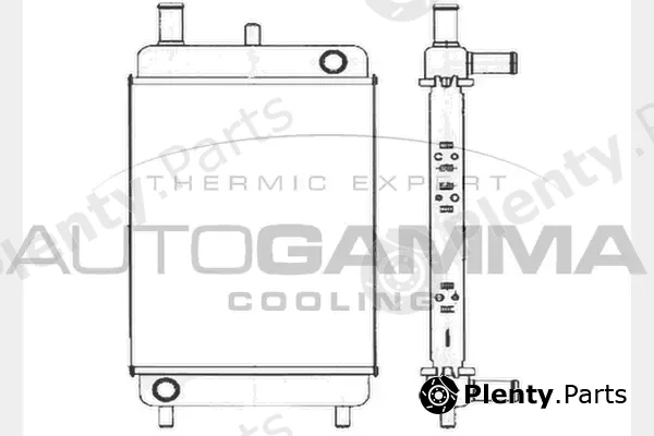 Autogamma 104367 — Radiator, engine cooling