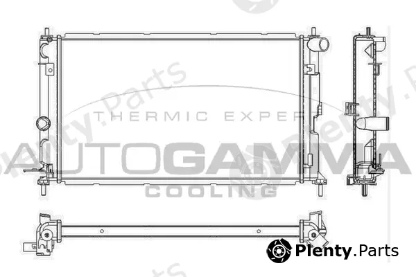 Autogamma 103528 — Radiator, engine cooling