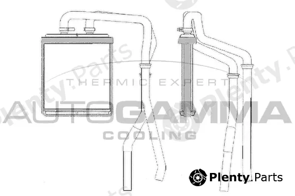 Autogamma 105496 — Heat Exchanger, interior heating
