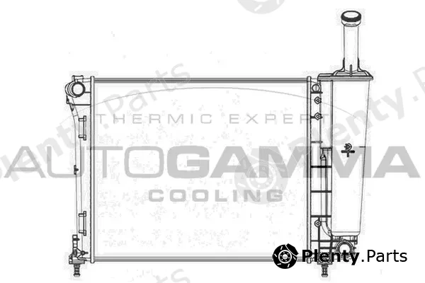 Autogamma 104618 — Radiator, engine cooling