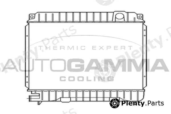 Autogamma 100084 — Radiator, engine cooling