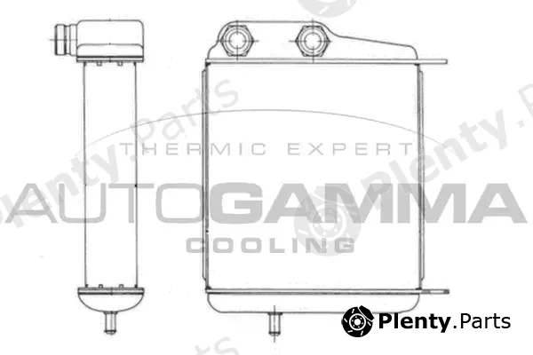 Autogamma 102502 — Oil Cooler, engine oil