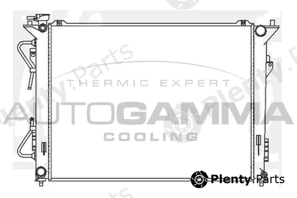 Autogamma 104844 — Radiator, engine cooling