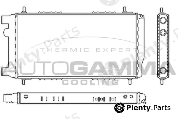 Autogamma 100073 — Radiator, engine cooling