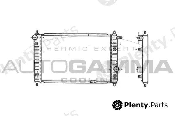 Autogamma 102052 — Radiator, engine cooling