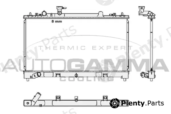 Autogamma 105385 — Radiator, engine cooling