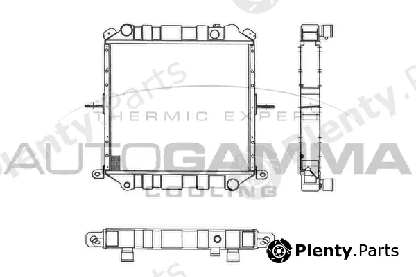 Autogamma 103258 — Radiator, engine cooling
