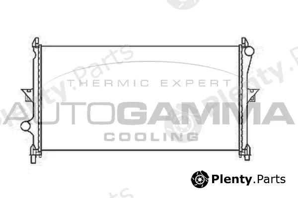 Autogamma 107250 — Radiator, engine cooling