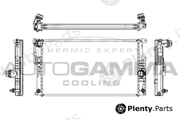 Autogamma 107159 — Radiator, engine cooling