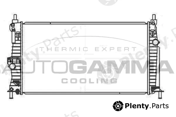 Autogamma 107425 — Radiator, engine cooling