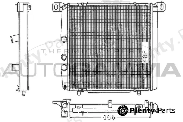 Autogamma 100257 — Radiator, engine cooling
