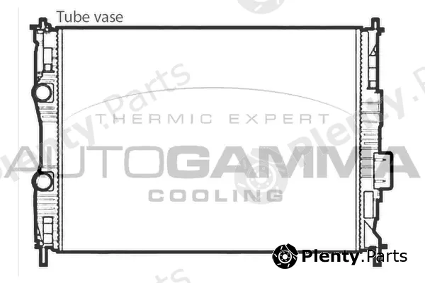 Autogamma 107757 — Radiator, engine cooling