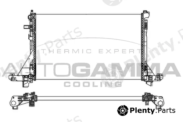 Autogamma 107004 — Radiator, engine cooling