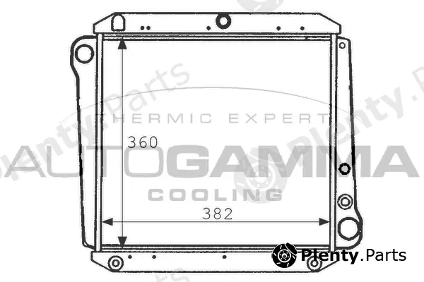 Autogamma 101101 — Radiator, engine cooling
