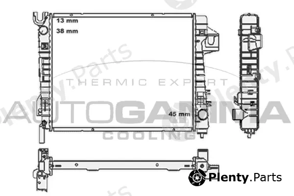 Autogamma 105382 — Radiator, engine cooling