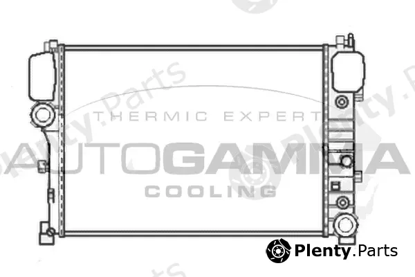 Autogamma 107043 — Radiator, engine cooling