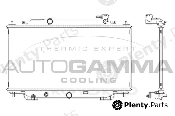 Autogamma 107827 — Radiator, engine cooling