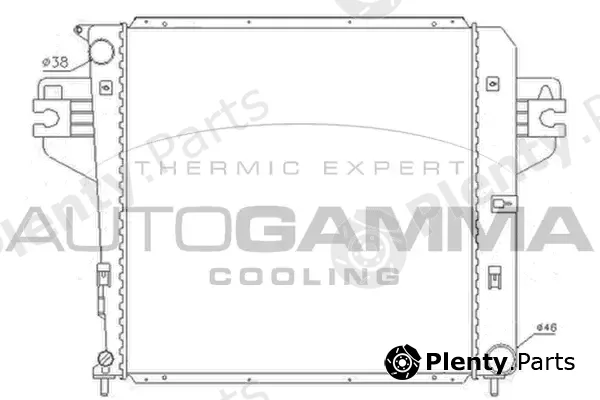 Autogamma 104837 — Radiator, engine cooling