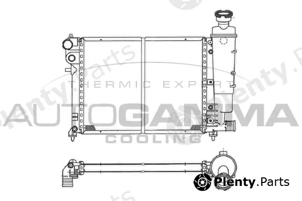 Autogamma 100196 — Radiator, engine cooling