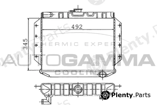 Autogamma 100396 — Radiator, engine cooling