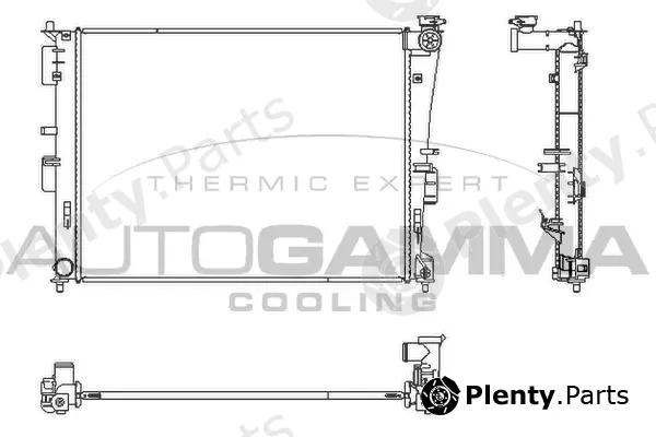 Autogamma 107446 — Radiator, engine cooling