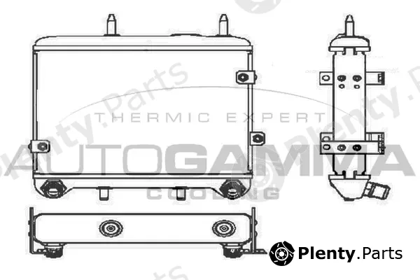 Autogamma 104930 — Oil Cooler, engine oil