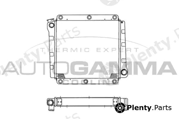 Autogamma 101100 — Radiator, engine cooling