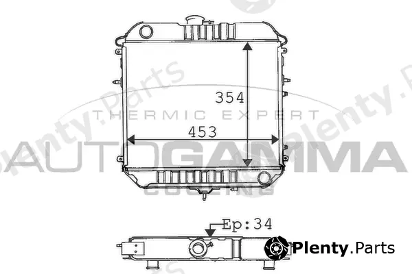 Autogamma 100716 — Radiator, engine cooling