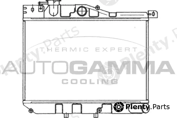 Autogamma 100480 — Radiator, engine cooling
