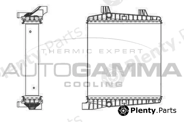 Autogamma 105682 — Radiator, engine cooling